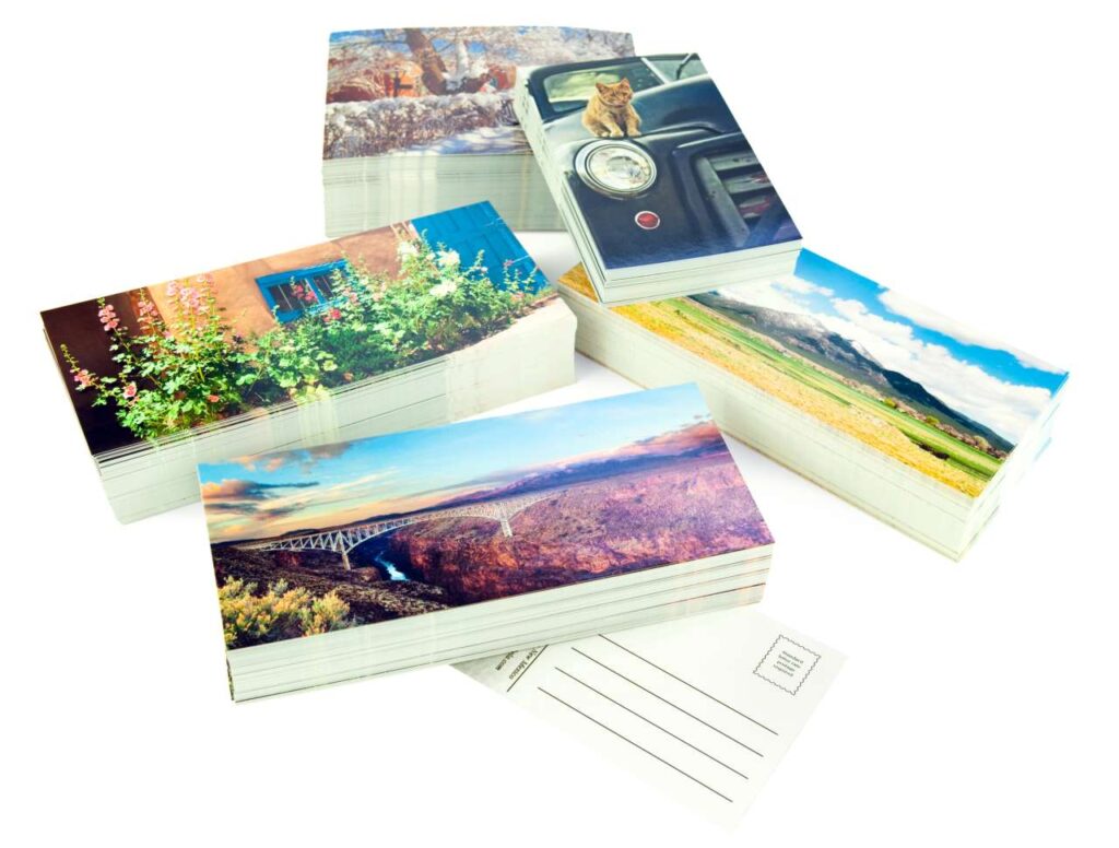 uv coating blog postcard images