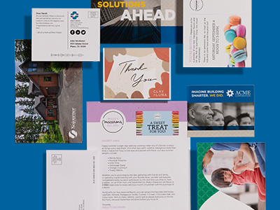 Branded products print and direct mail