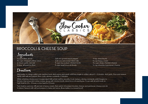 Fall Marketing strategy Recipe Postcard