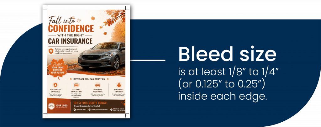 Bleed Size Bleed Size