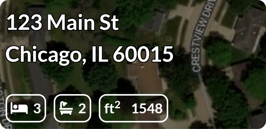 Home Valuation marketing home valuations satellite image and property info