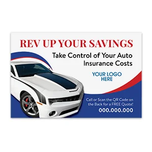 Insurance car postcards 1